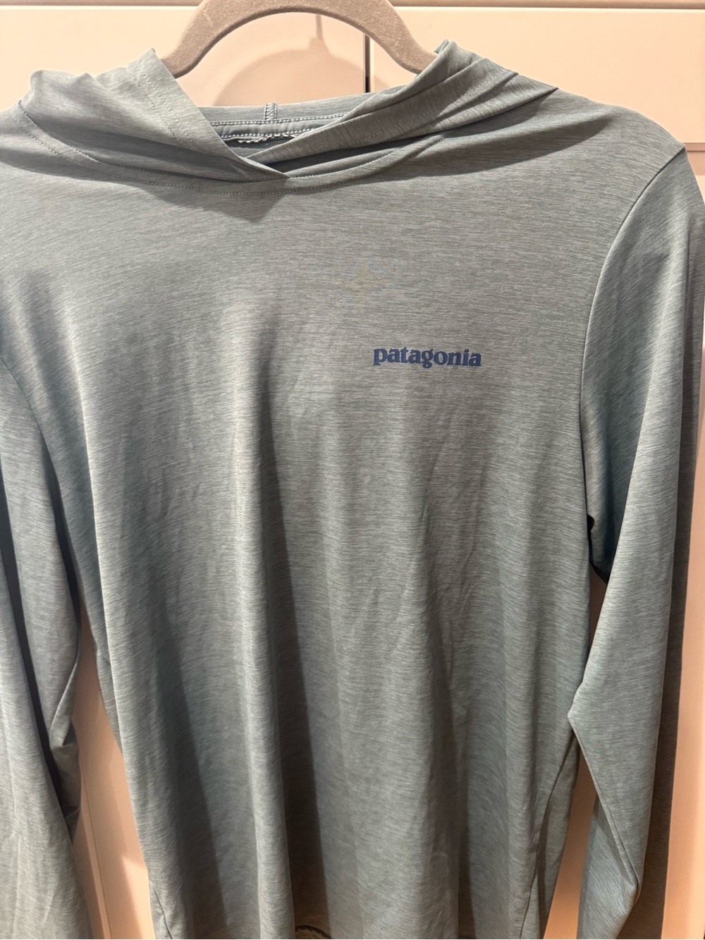 Patagonia long sleeve top , capilene material , like new size Small